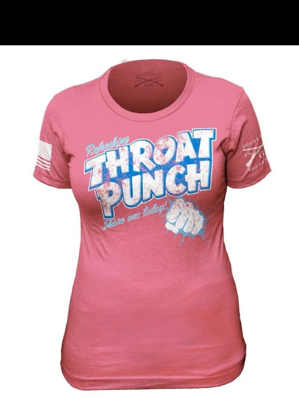 Grunt Style Throat Punch Tee In Pink